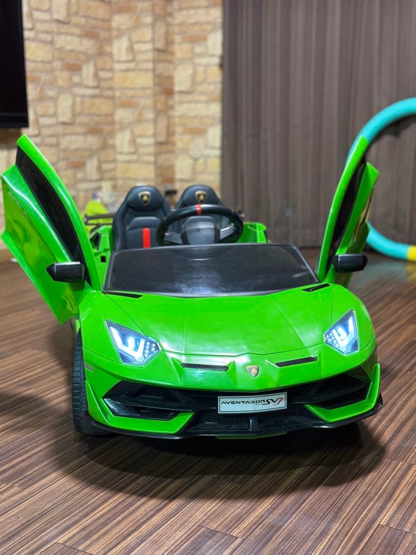 子供用 電動 カート ミニカー ランボルギーニ アベンタドール SVJ 乗用