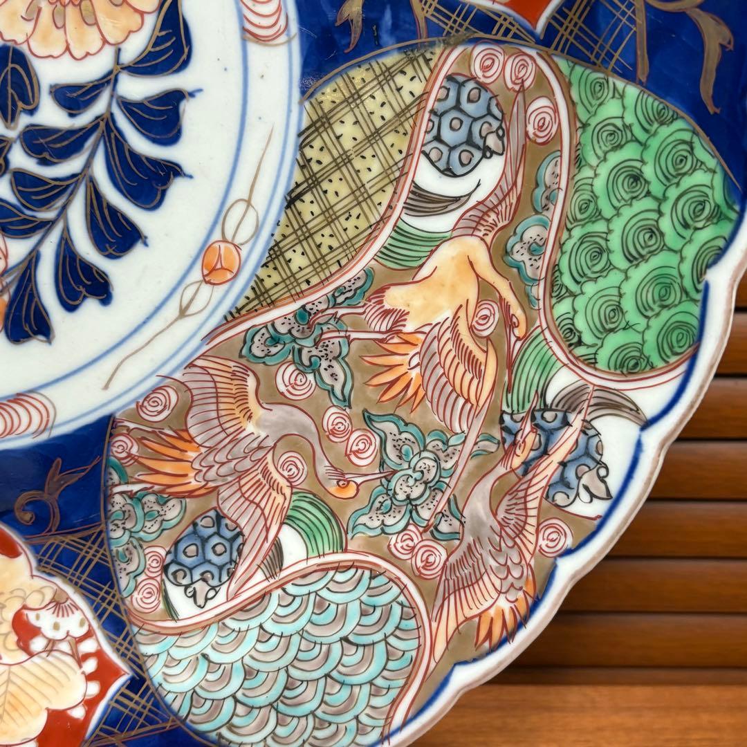 江戸時代◎古伊万里 赤絵 大皿 正月 御節 おもてなし