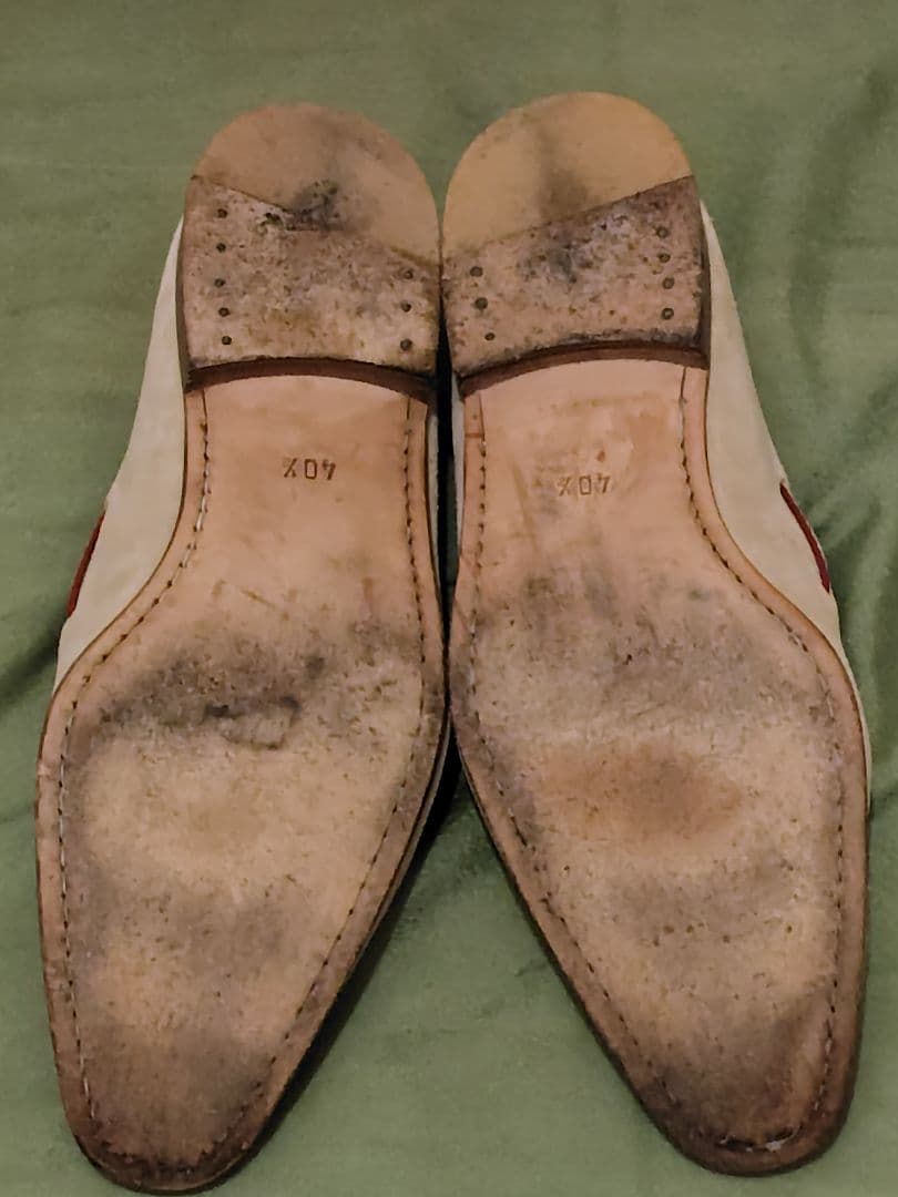 Ducal ベージュ スエード モカシン