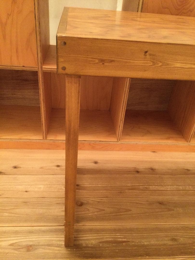 中古アンティーク机】木製シンプルデザインテーブル 中古アンティーク