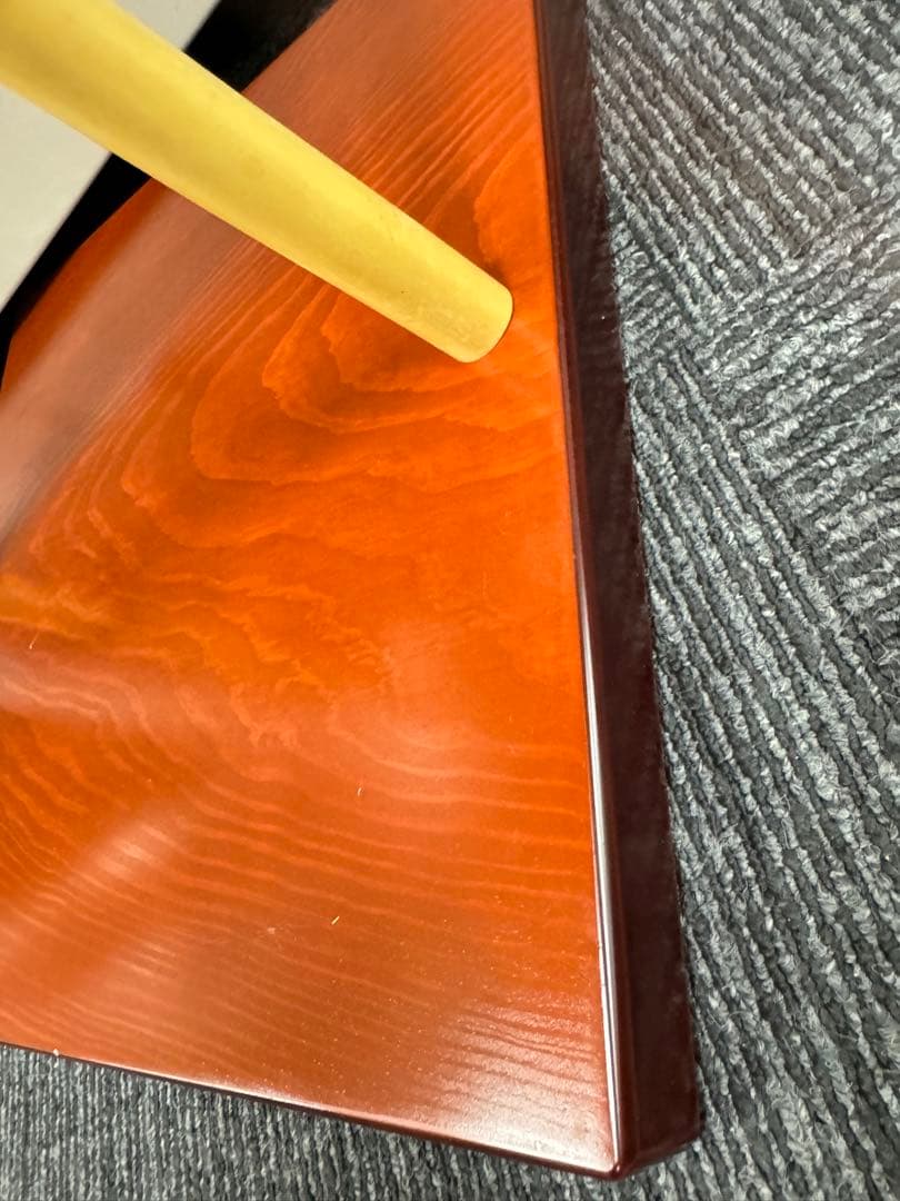 平安満樹 松摺漆 三友棚 赤色