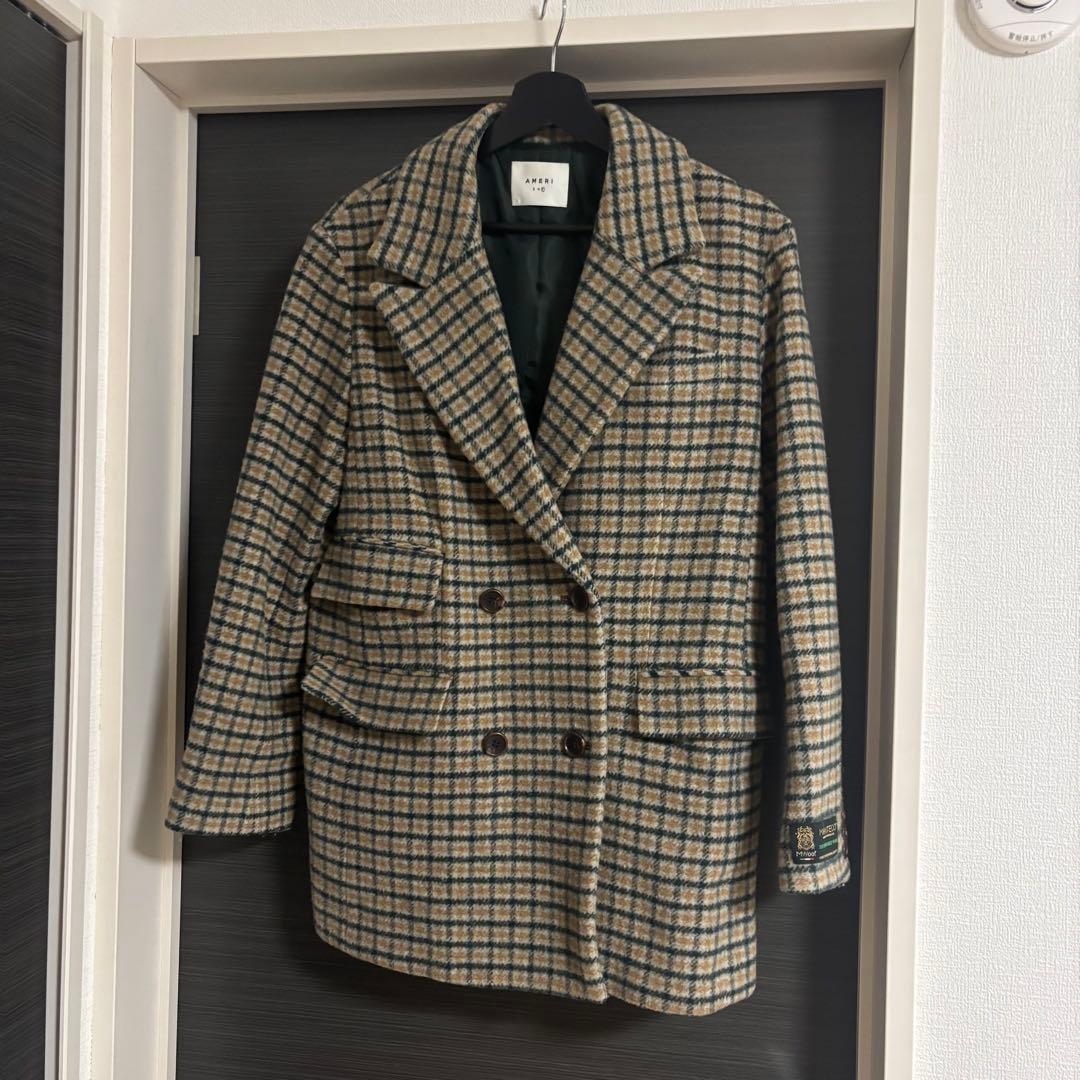 アメリヴィンテージ CHECK ECO WOOL BIG JACKET - メルカリ