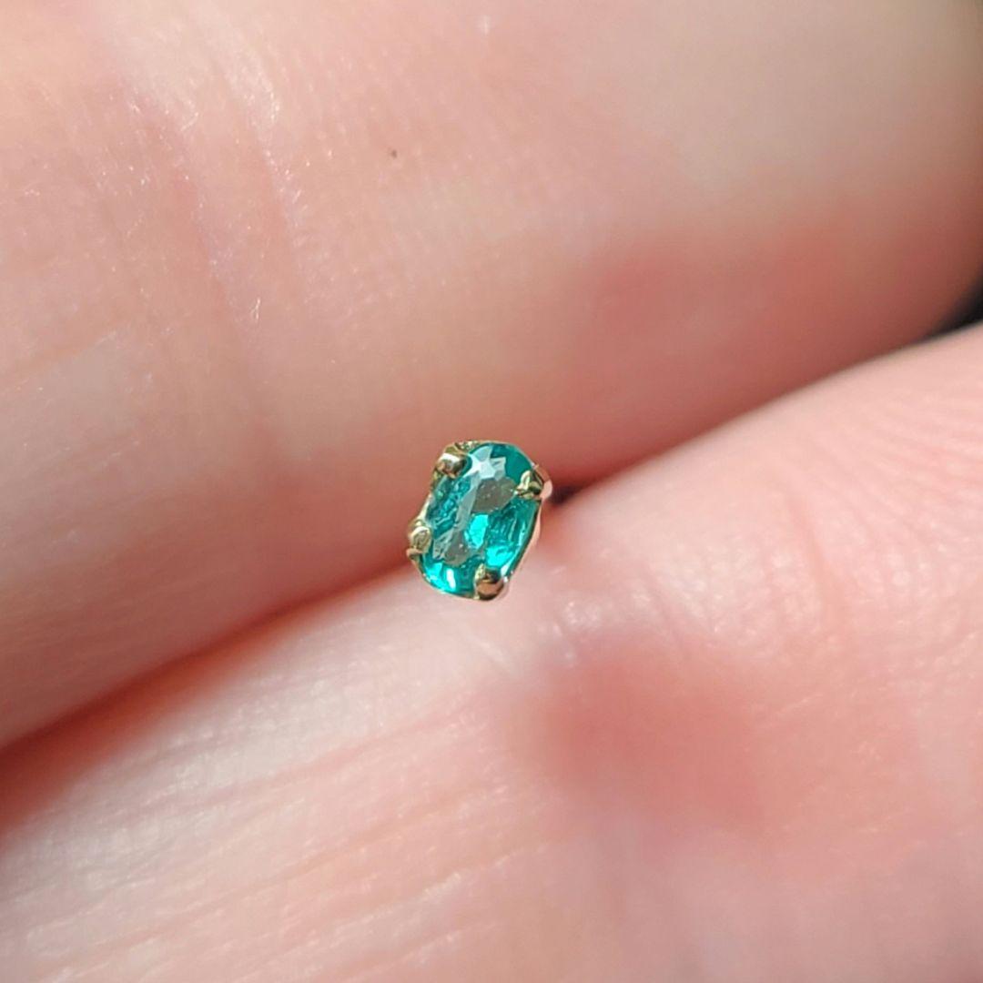 サナ様専用☆ブラジルバターリャパライバトルマリン☆ピアスオーダー