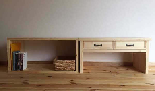 シンプル♡ローテーブル★ローデスク★ミシン台★カントリー★インテリア北欧