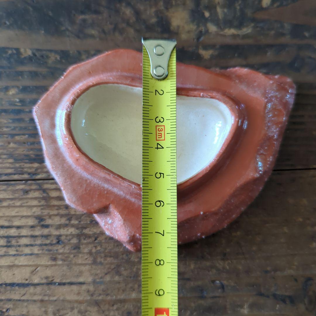 骨董茶道具 京焼 清水焼 醍醐窯 島荷平作 茶懐石 楽焼 赤楽 さざえ