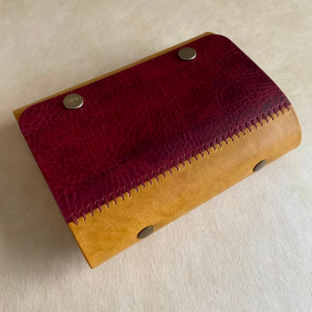 自由手帳 ミニ6 ワイン×イエロー