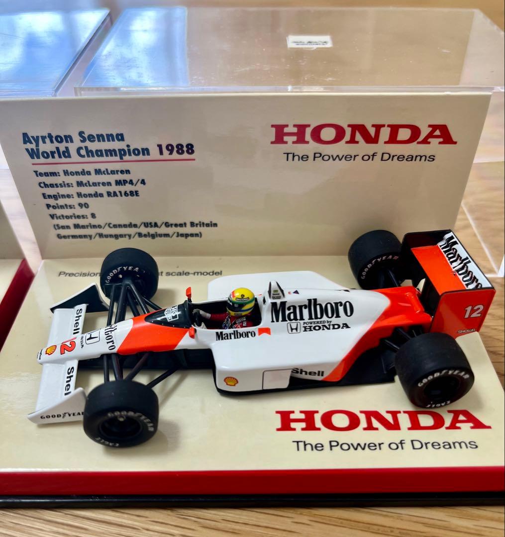 ミニチャンプス F1 ホンダ ワールドチャンピオン獲得 セナ&ピケ 2台セット
