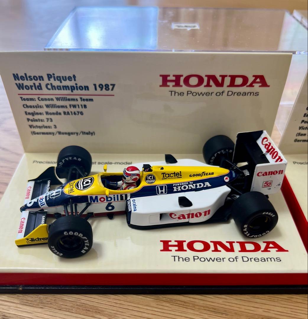 ミニチャンプス F1 ホンダ ワールドチャンピオン獲得 セナ&ピケ 2台セット