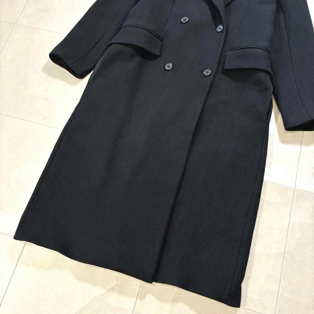 美品 ZARA×MANTECO♡ウール混 ダブルチェスターコート 黒 L相当 MANTECO®