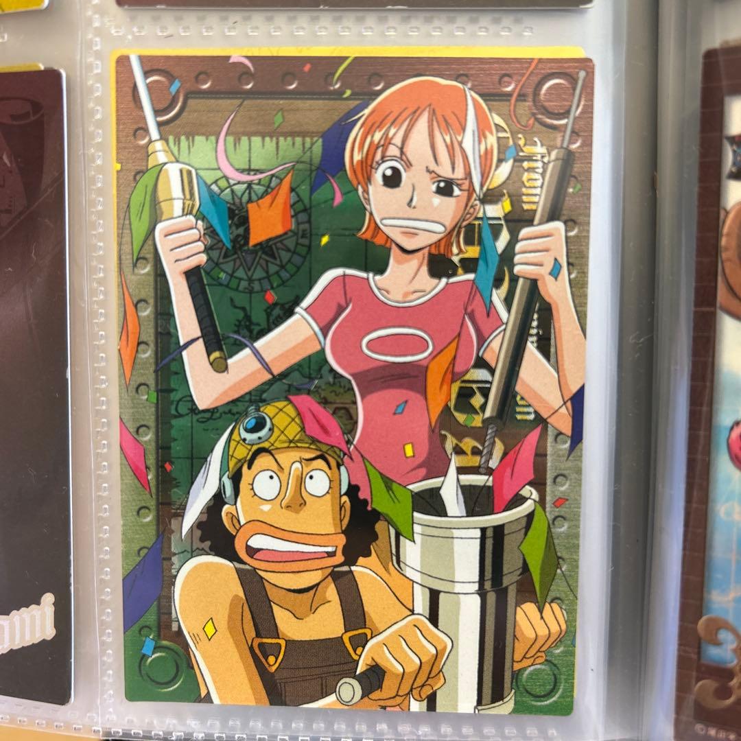 ワンピース エッチングカード ナミ ウソップ カラー ビビ ゾロ サンジ