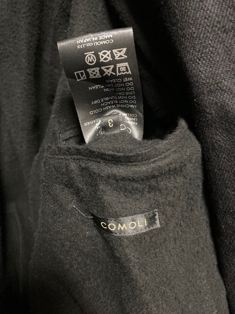 comoli デニムレザーワークジャケット　サイズ3
