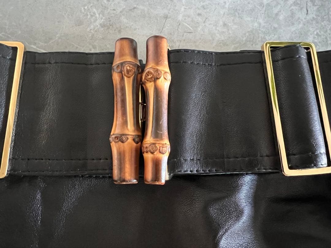 タグ付き★未使用★GUCCI ブラック レザー タイトスカート★38