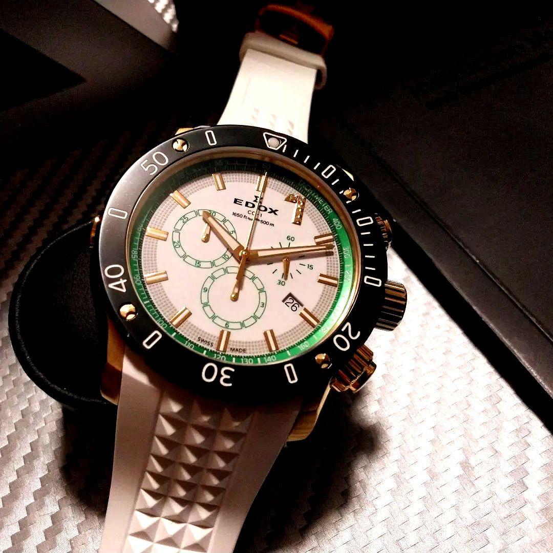 EDOX■限定300■ダイヤ■現行モデル■500M防水