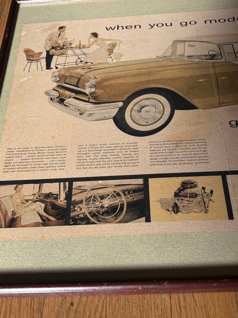 アメリカンビンテージ50's！クラシックカーポスター広告！