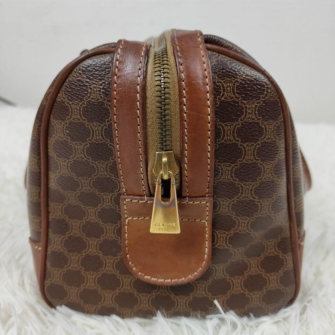 CELINE　ミニボストン　マカダム トリオンフ 2way　PVC　レザー