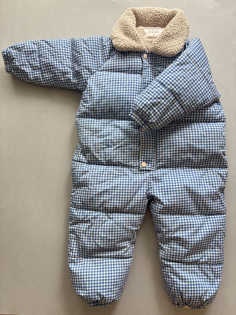 tinycottons VICHY PADDED OVERALL　4y