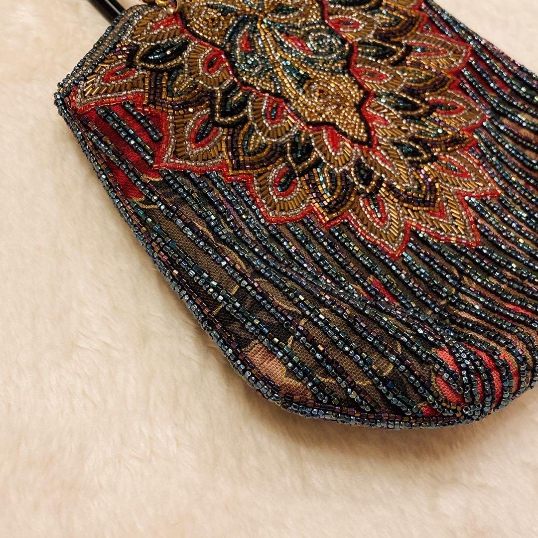 LUMY　はしもと　ルミー　ビーズバッグ　パーティーバッグ　ハンドバッグ　皇室