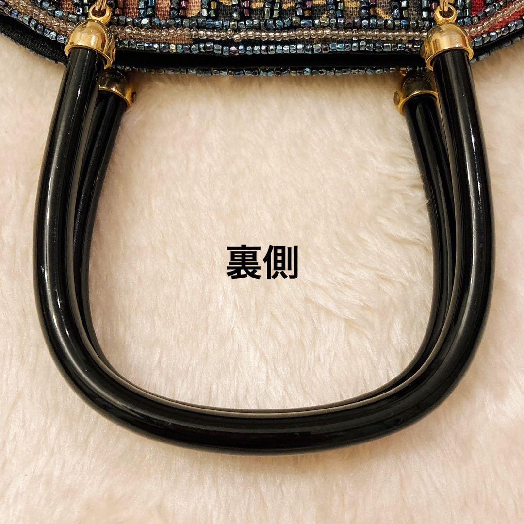 LUMY　はしもと　ルミー　ビーズバッグ　パーティーバッグ　ハンドバッグ　皇室