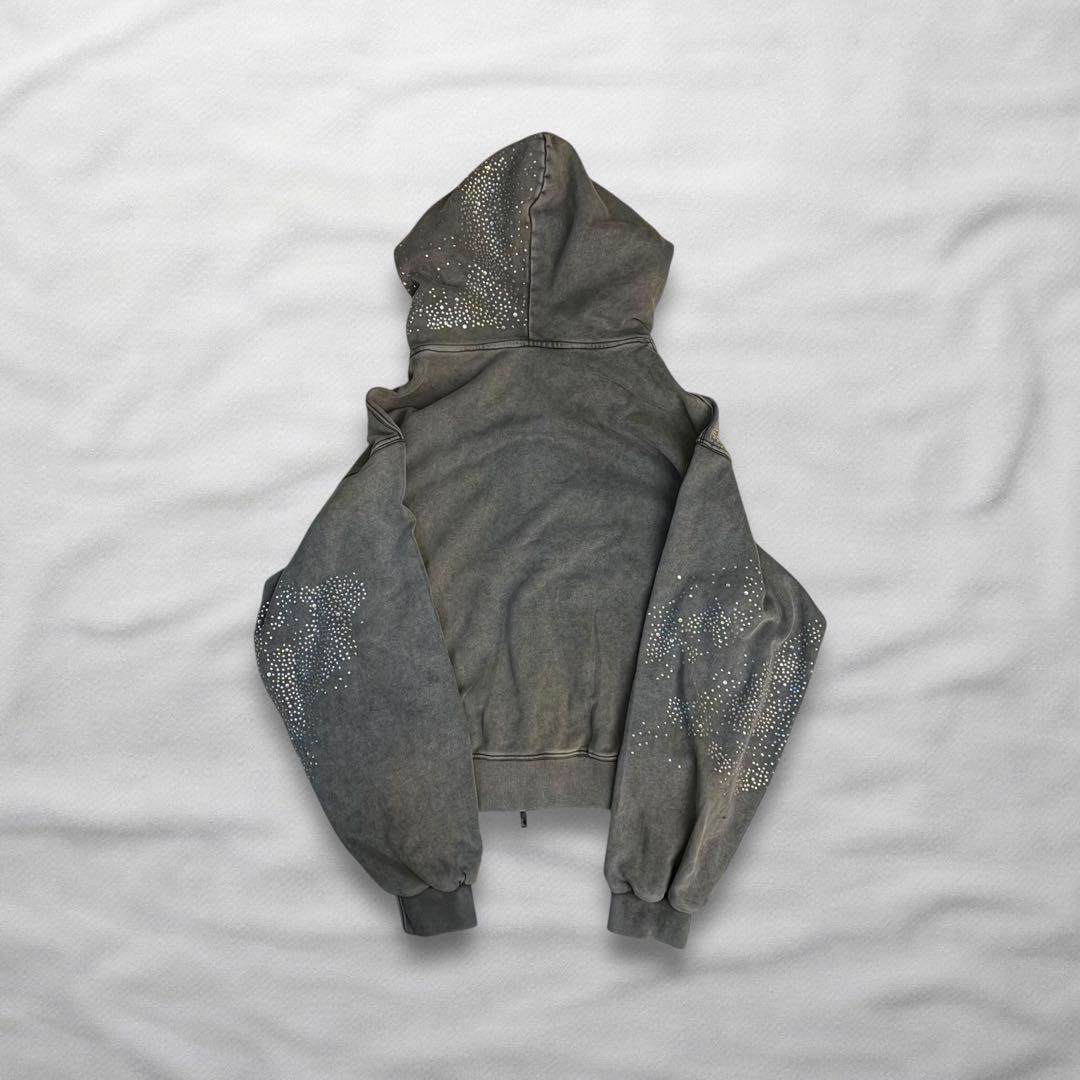 dnd4des ラインストーン 短丈フーディー