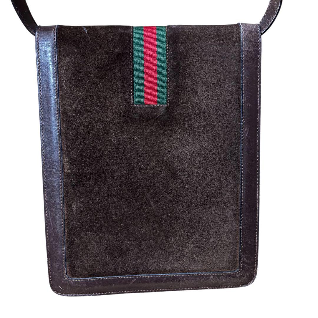 GUCCI グッチ シェリーライン ショルダーバック サコッシュ 金具 大容量