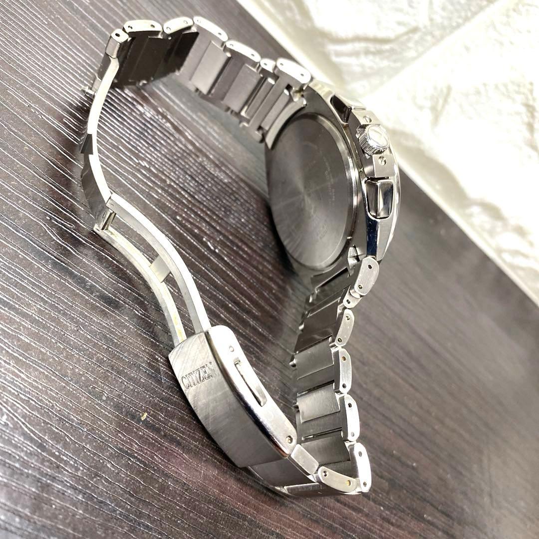 【稼働品】シチズン アテッサ H610-T016791電波ソーラー チタン