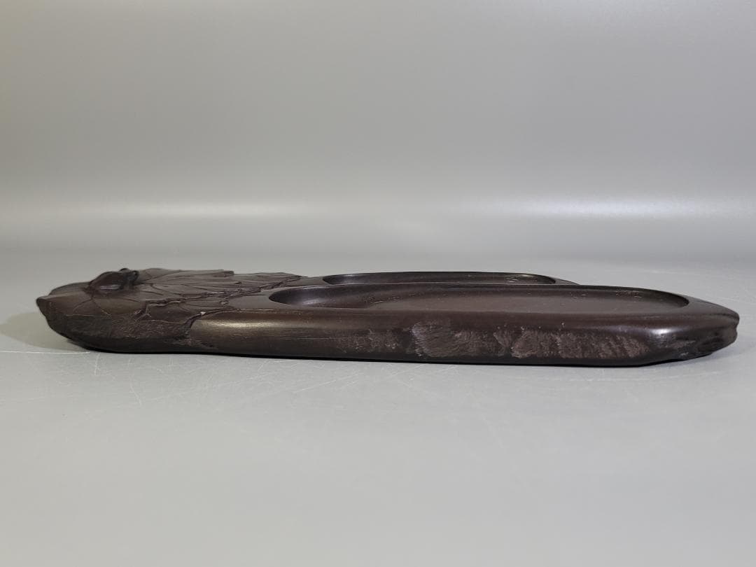 DT581 古い 硯 瓜 蓮形 二件 まとめて