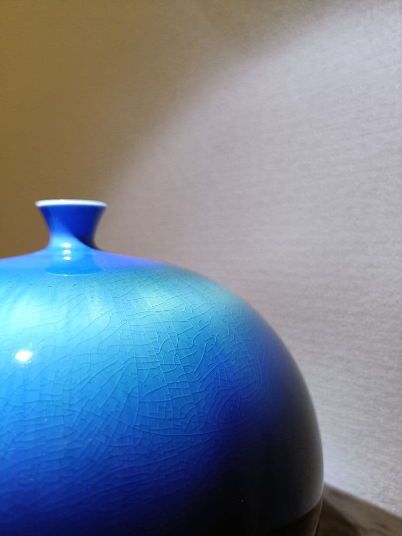 三代 徳田八十吉 壷 人間国宝 赤銘 九谷焼 共箱