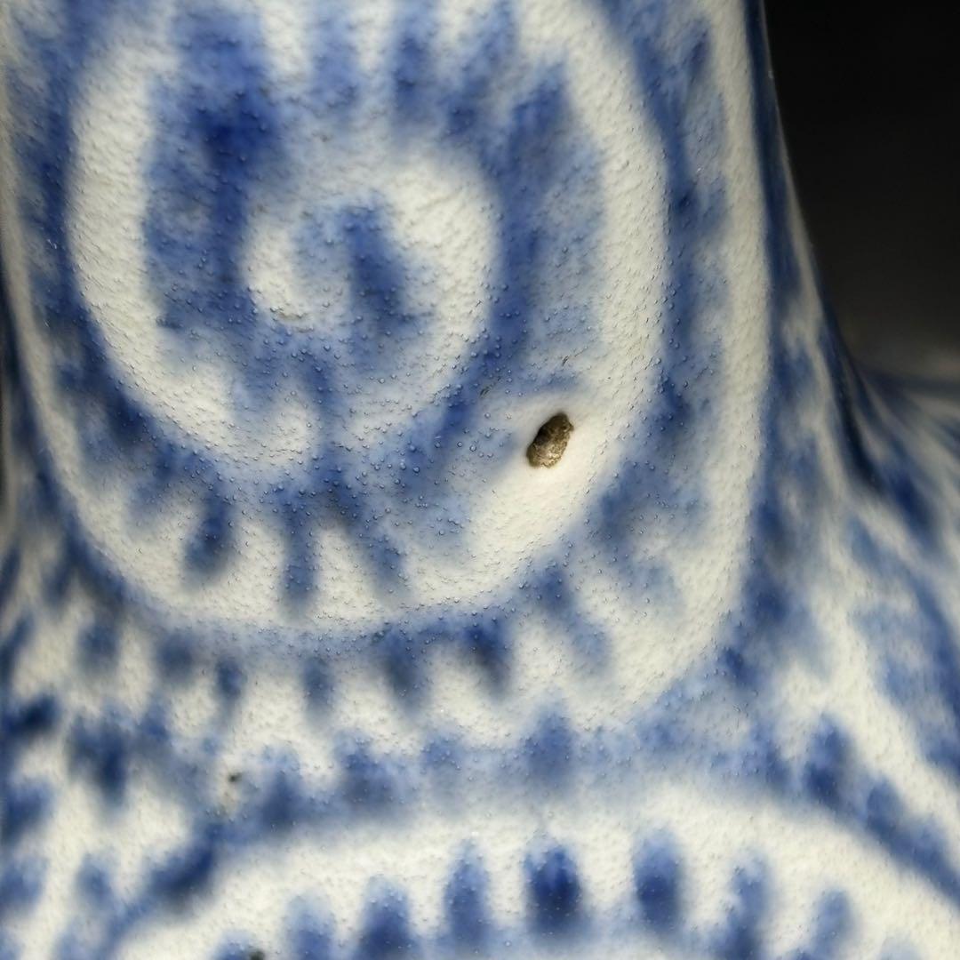 ☆江戸期 古伊万里 染付！蛸唐草文 鶴首 瓶/徳利/花入！☆ - メルカリ