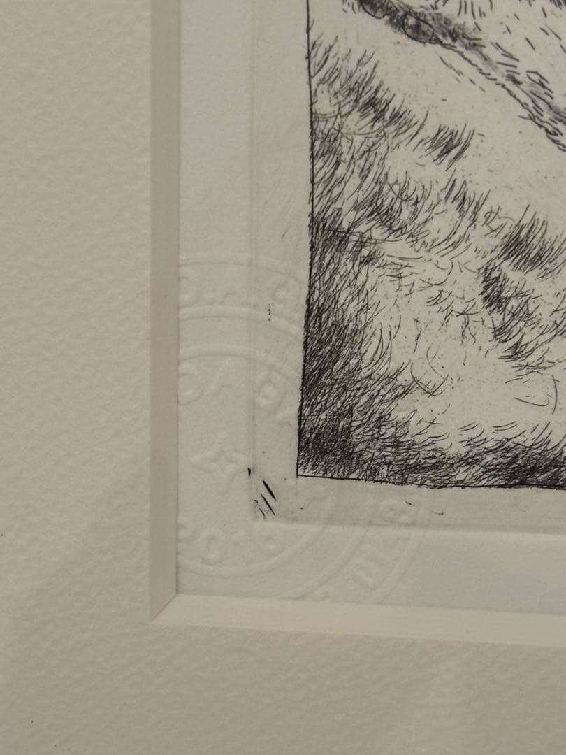 藤田嗣治 猫 額 銅版画 エッチング シャーマンコレクション｜藤田嗣治