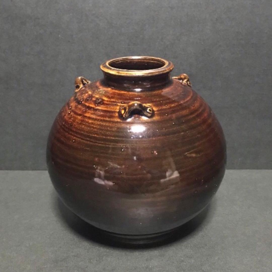 常滑焼・名工 吉川雪堂・レア希少品・花瓶