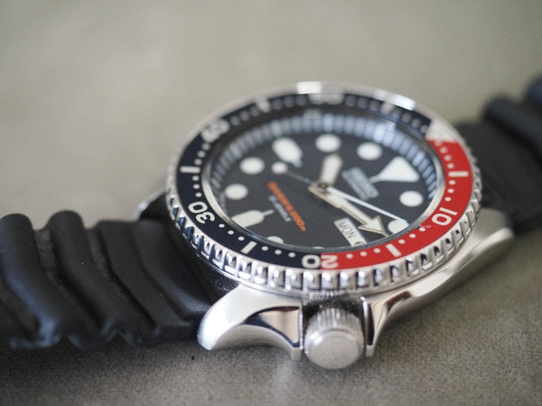 SEIKO ダイバーズウォッチ ラバーベルト　ネイビーボーイ