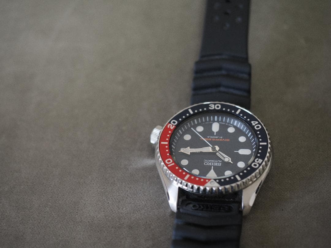 SEIKO ダイバーズウォッチ ラバーベルト　ネイビーボーイ