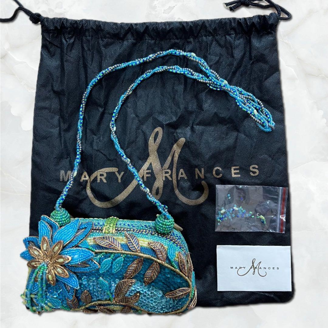 MARY FRANCES ビーズ刺繍 ショルダー パーティーバッグ