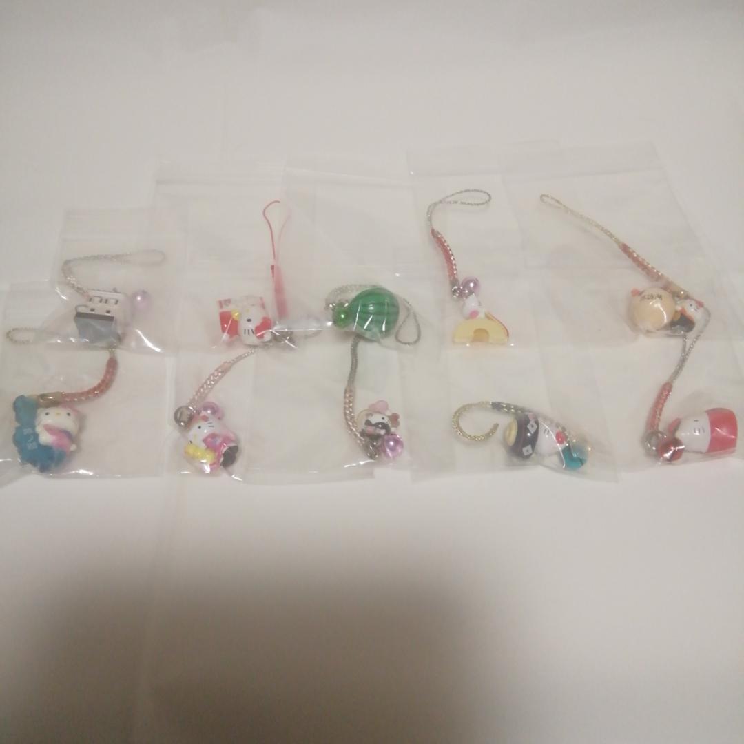 ご当地　ハローキティストラップセット　120個　(ウェディング、イチゴキティ他)