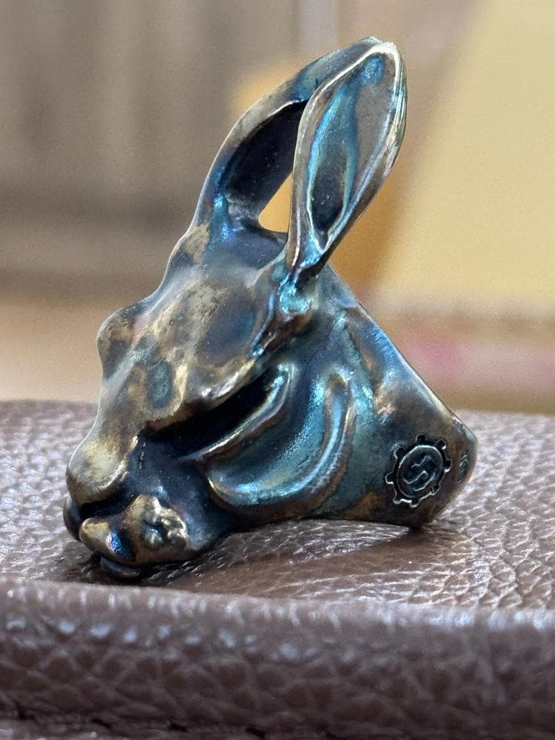 特注　未使用品　リング　パンチャー　バニージャック　コバルト　ブルー　ゴールド