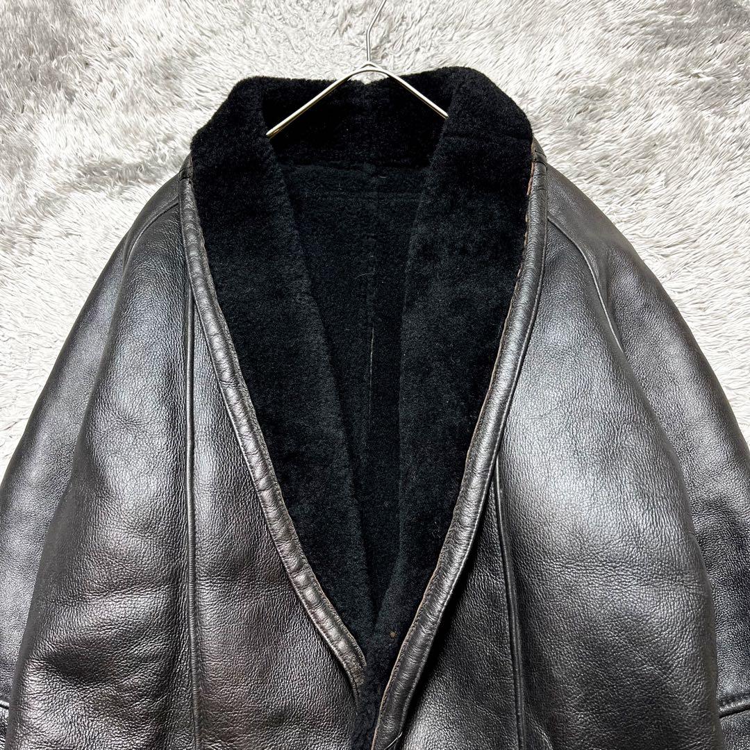 極上ムートン メンズ リアルムートン 羊毛皮 XL相当