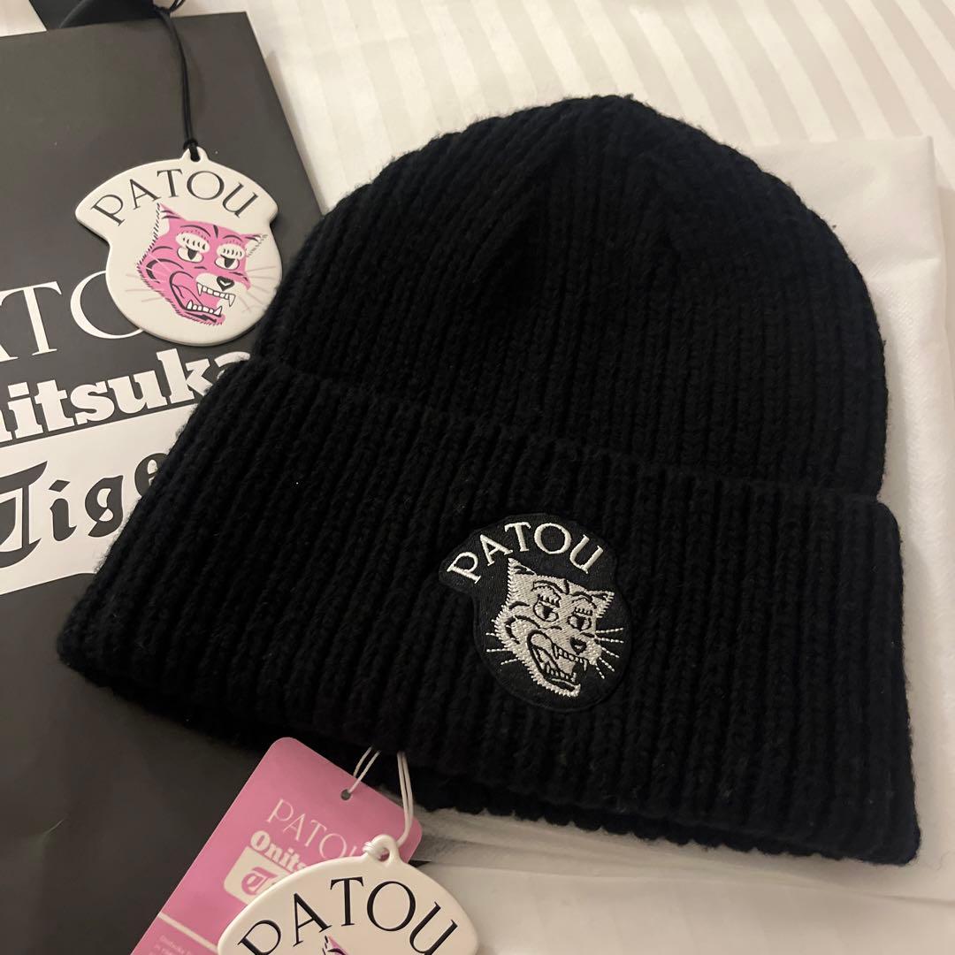 新品 通販ファッション - PATOU Onitsuka Tiger ニット帽 N110291166