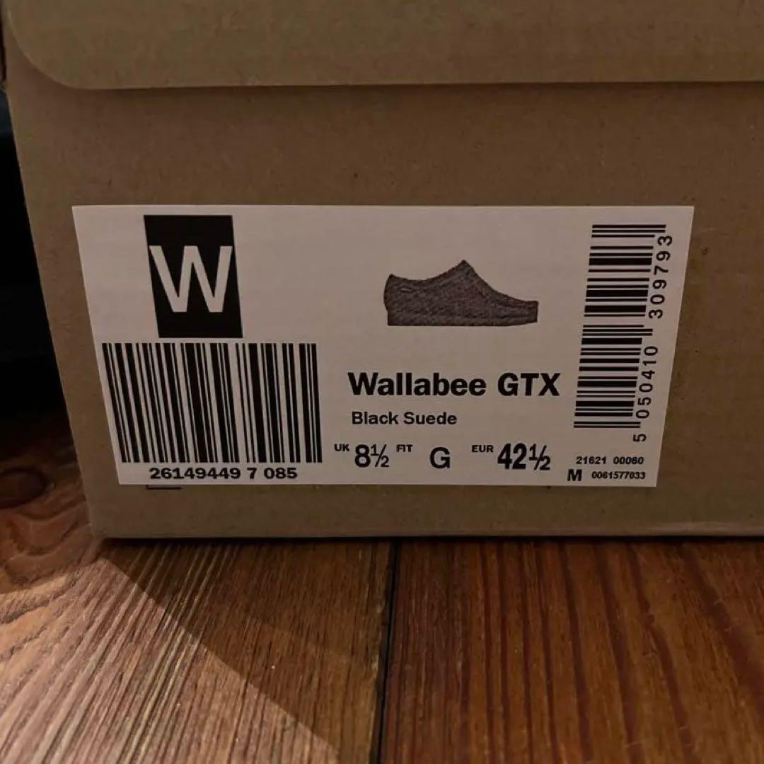 クラークス　ワラビー　ゴアテックス　26.5㎝　ブラック　スエード　黒