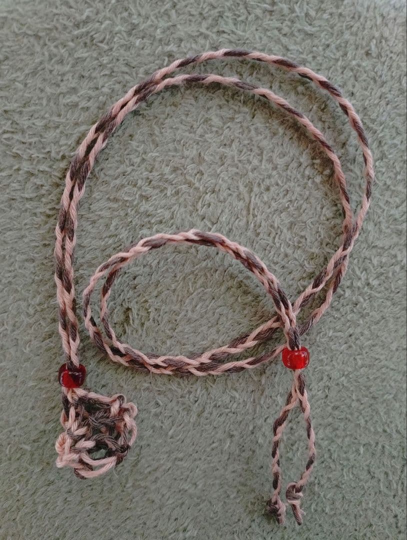 エンジェルフェザーフローライトマクラメ編みネックレス♡希少2色