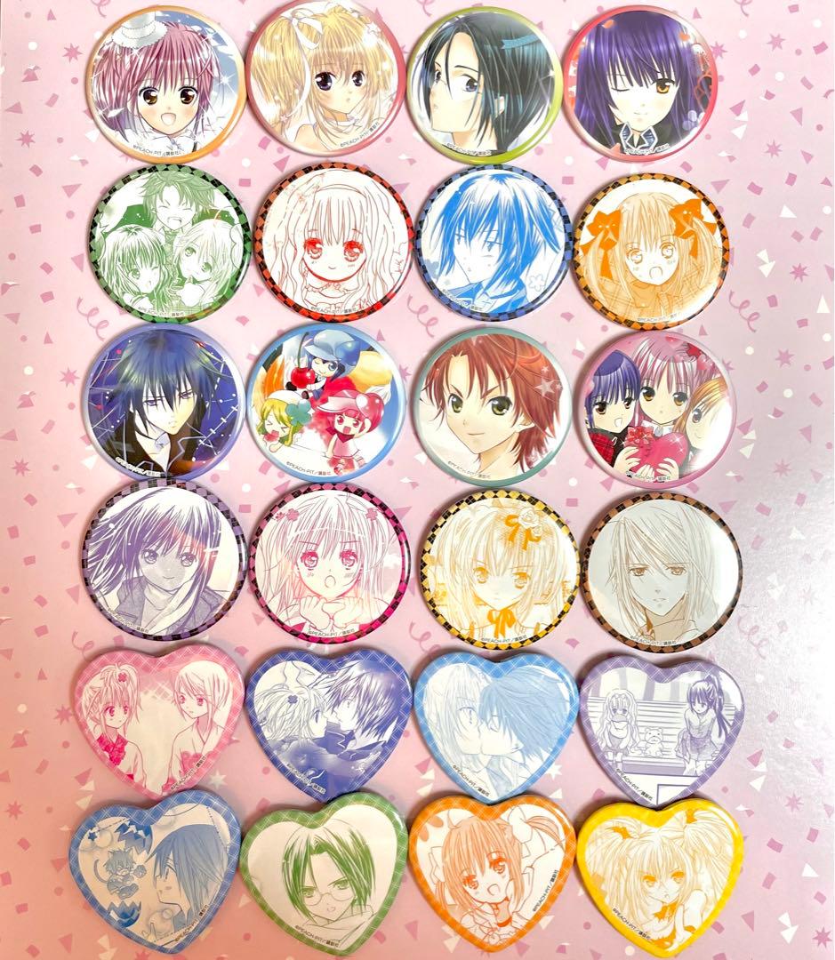 しゅごキャラ！プリンセスカフェ　ハート缶バッジ　トレーディング缶バッジ全種24点