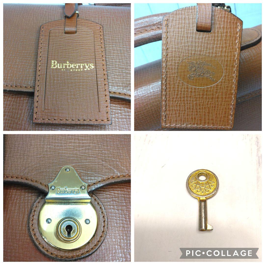 Burberrys　ビジネスバッグ　ブリーフケース　A4可　鍵　ゴールド金具