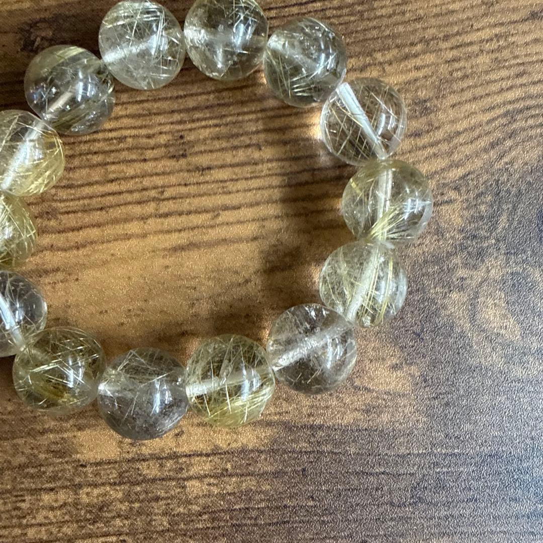 金運 財運 ルチル パワーストーン ブレスレット