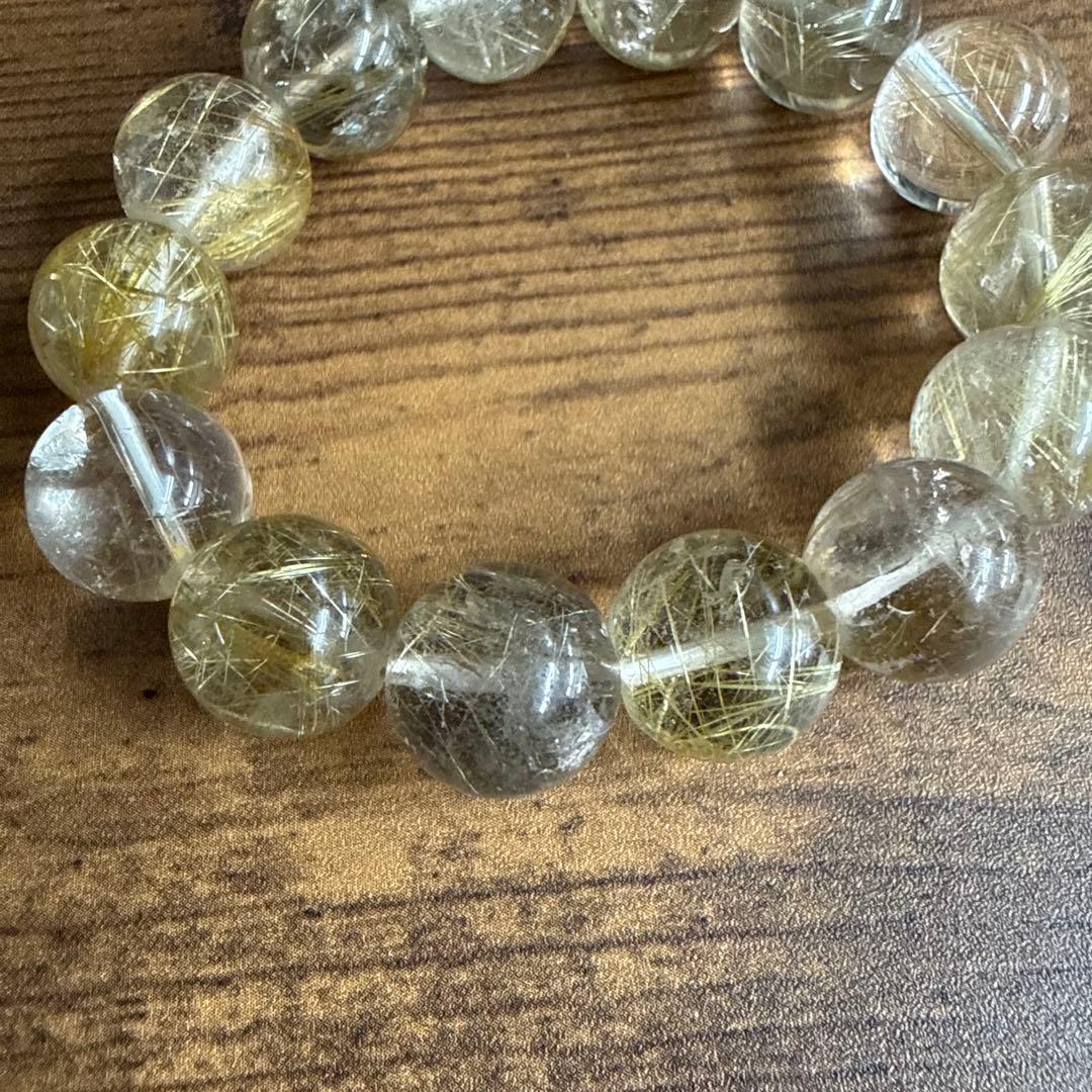 金運 財運 ルチル パワーストーン ブレスレット