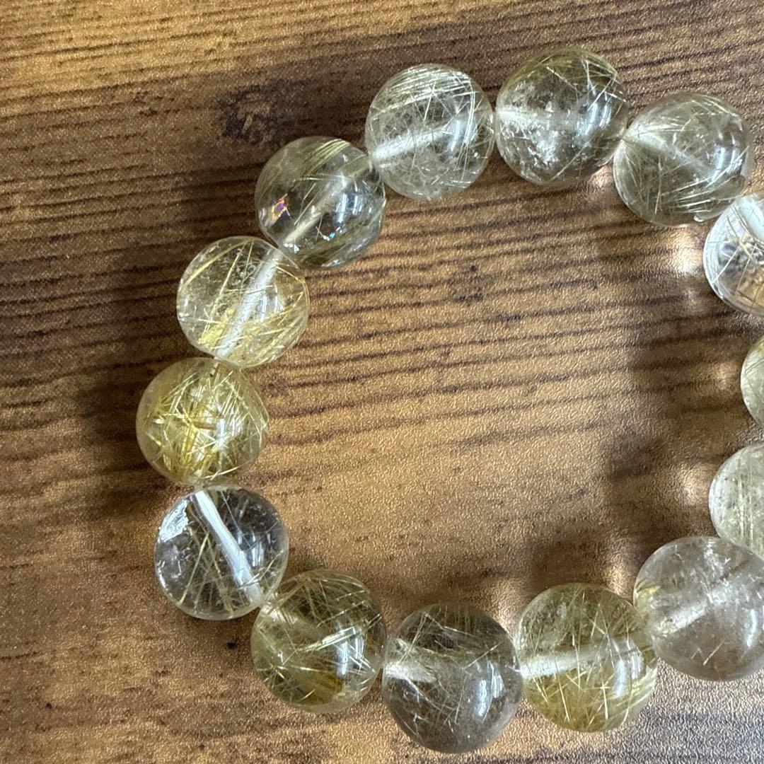 金運 財運 ルチル パワーストーン ブレスレット