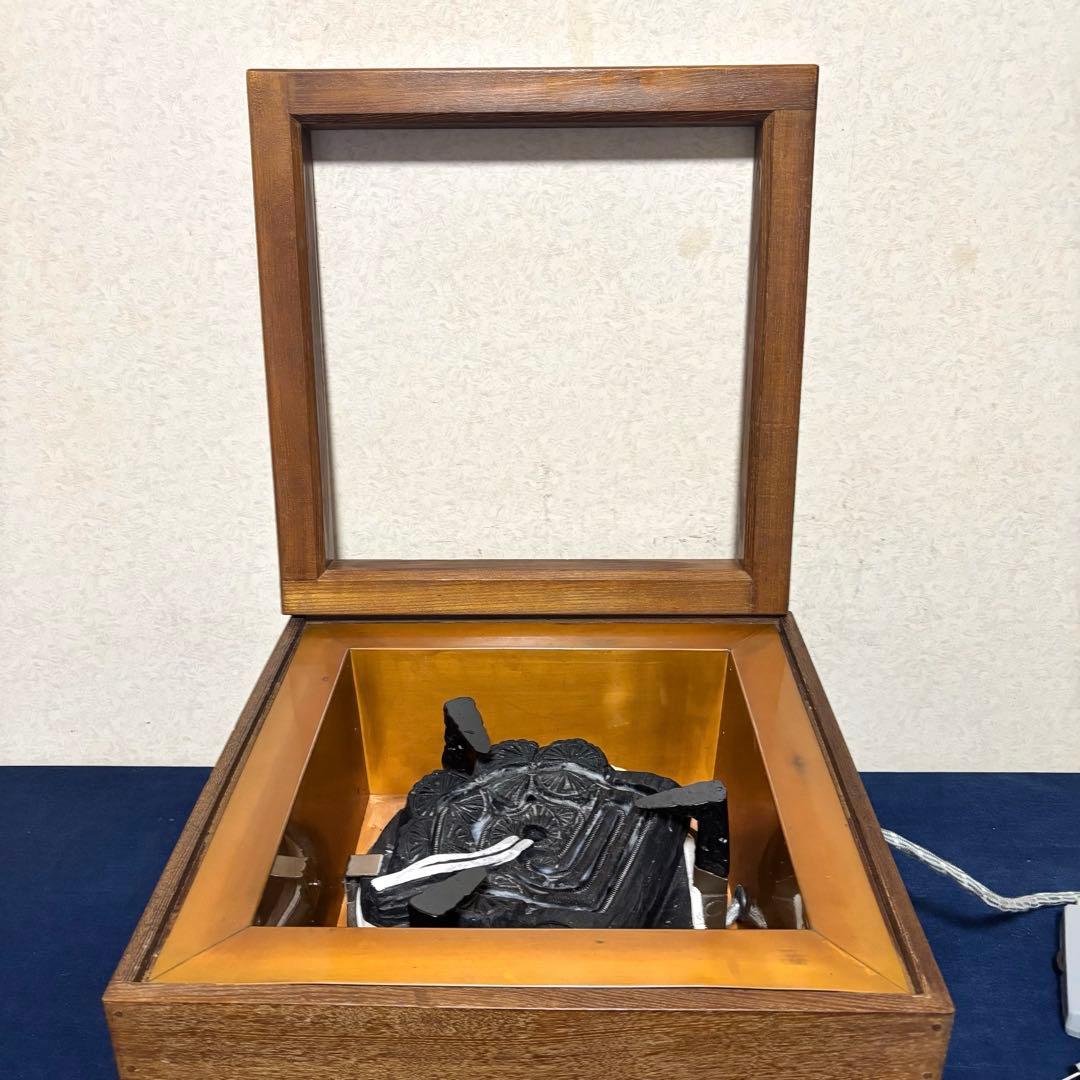 人間国宝佐藤浄清造/置炉/炉釜/電熱器/桑色置炉/野々田製電熱