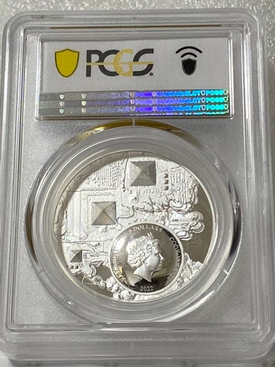最高鑑定／PR70】2022 クック諸島 ファラオの遺産 1オンス 銀貨