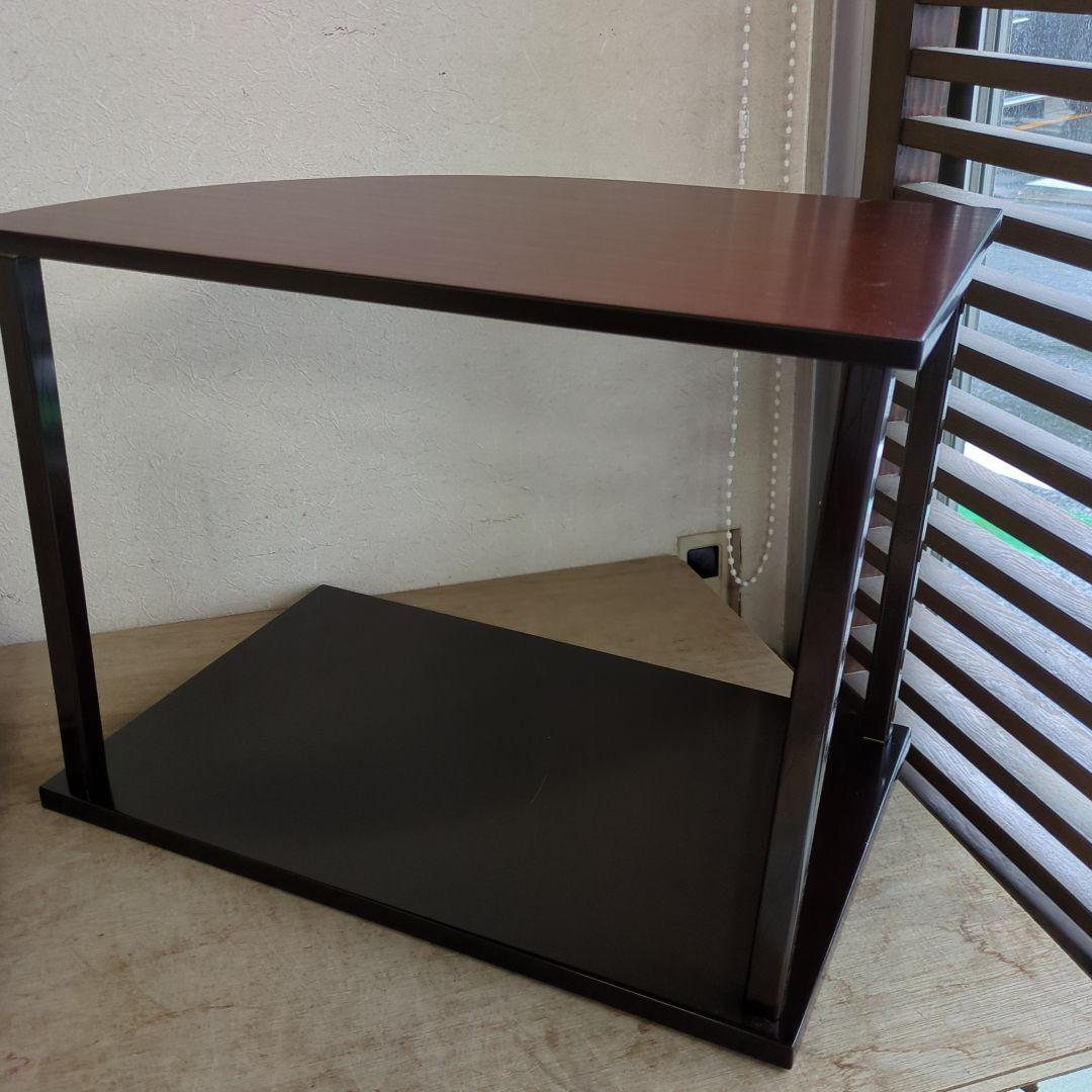 誰が袖棚 裏千家 淡々斎好み写し 木製 うるし溜塗 茶道具 組み立て式 紙箱