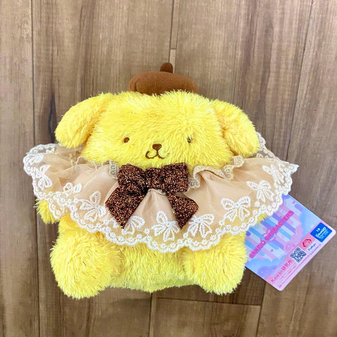サンリオキャラクターズ おめかしキラキラぬいぐるみ ポムポムプリン