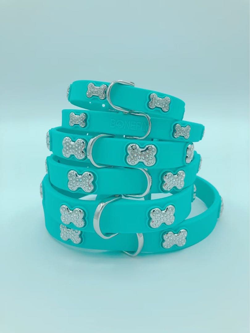 ティファニーカラー 首輪 可愛い首輪 スワロフスキー ティファニー