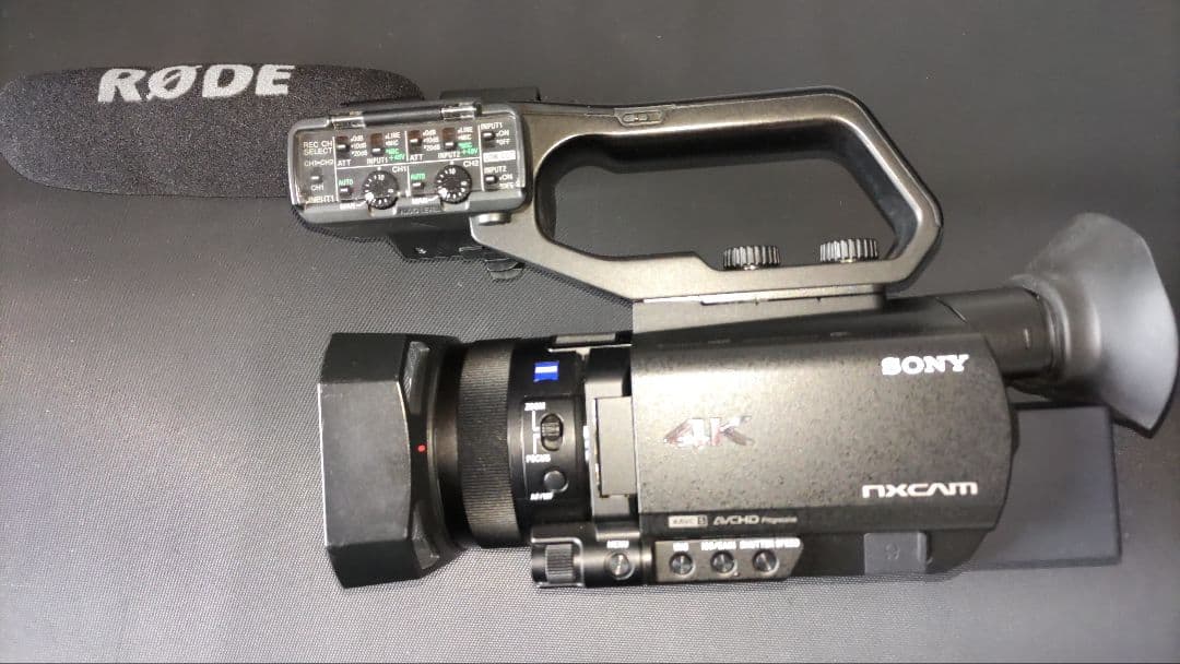 SONY HXR-NX80 本体、マイク、バッテリー